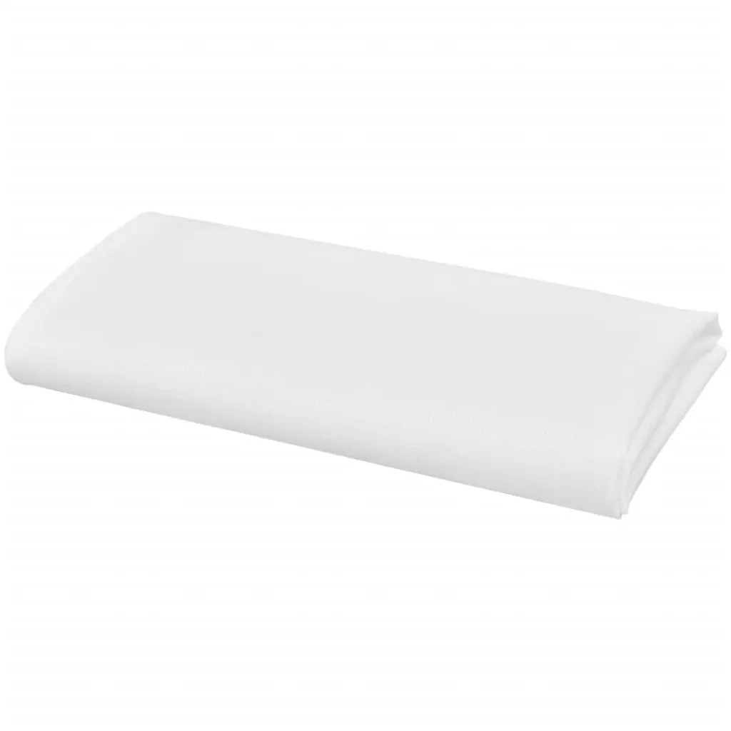 50 Dinner Napkins White 50 x 50 cm