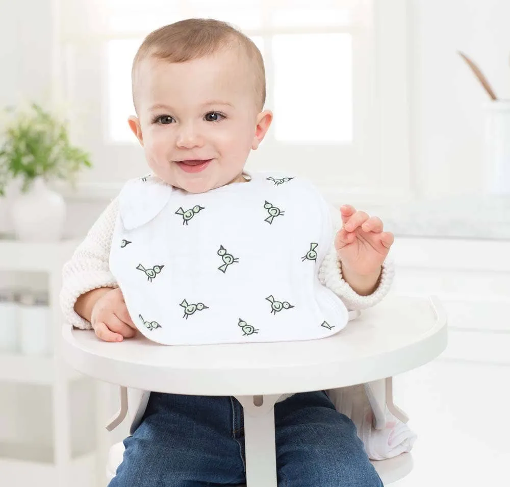 Aden   Anais | 3-Pack Set of Classic Muslin Snap Bib, Assorted Styles