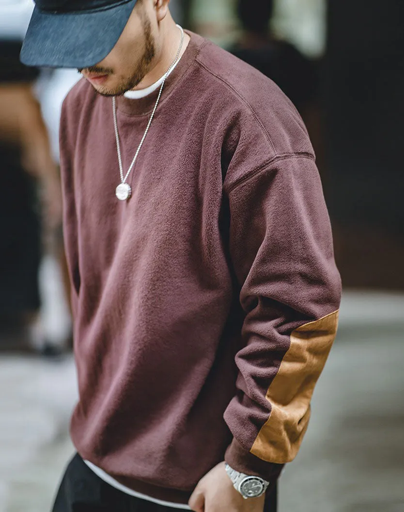 American Retro Plus Fleece Coral Men's Sweater