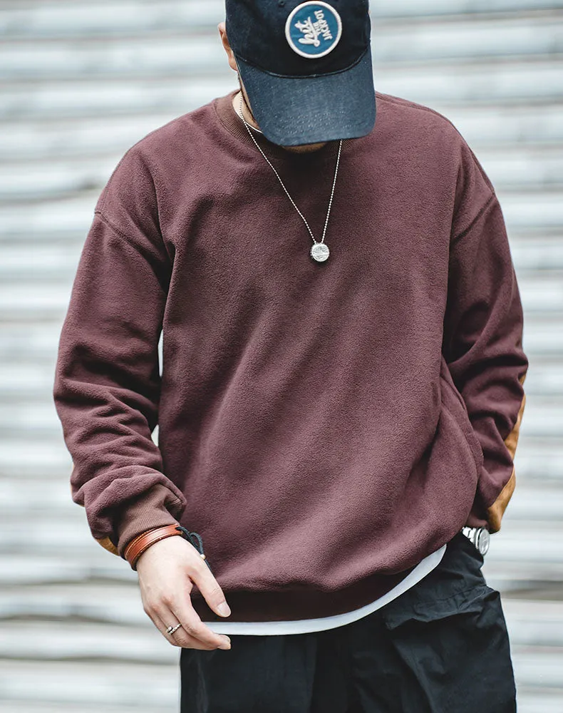 American Retro Plus Fleece Coral Men's Sweater