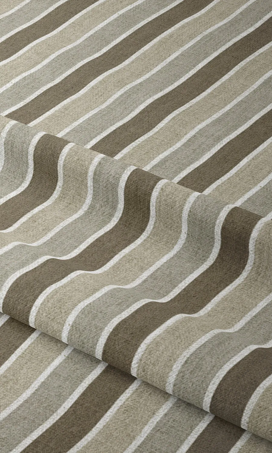 'Caribbean Bone' Striped Patterned Roman Shades (Beige/ Brown)