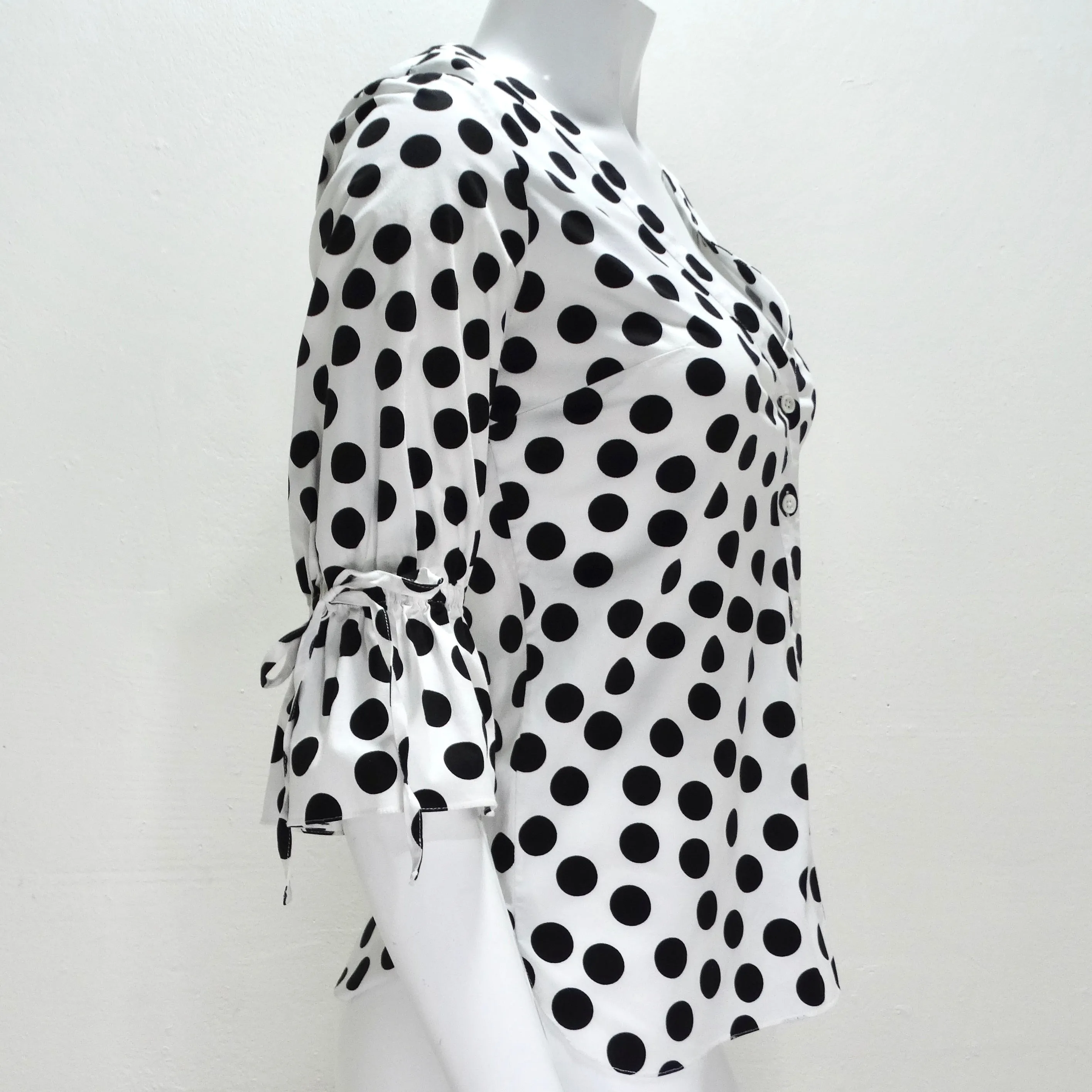 Carolina Herrera Polka Dot Blouse
