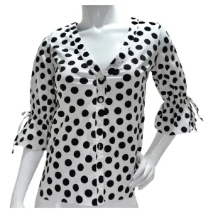 Carolina Herrera Polka Dot Blouse