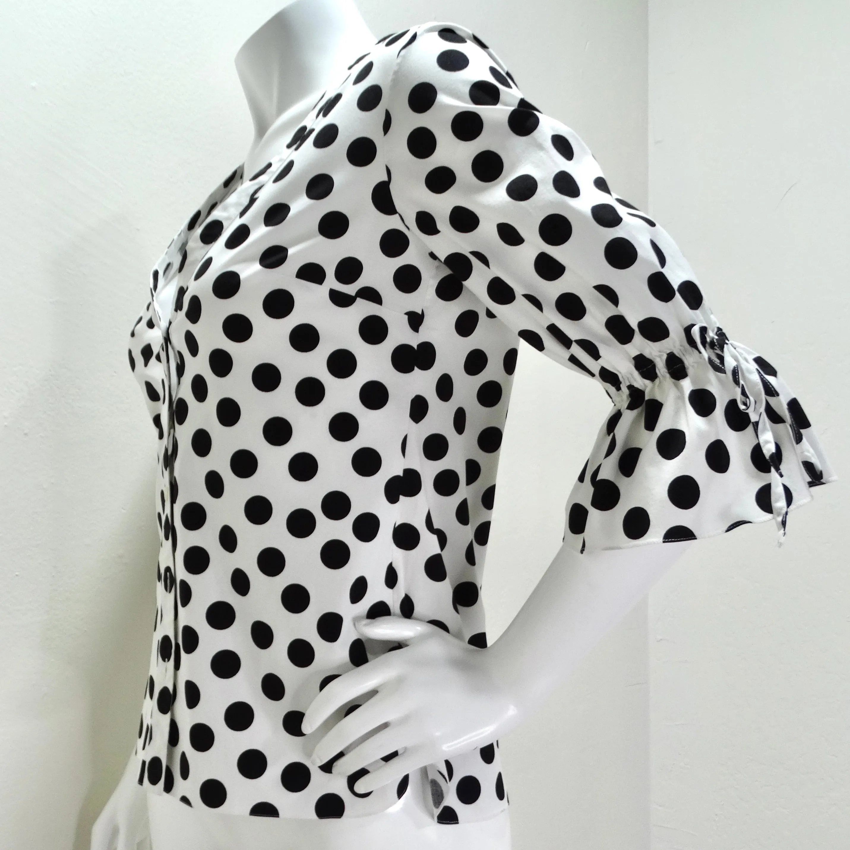 Carolina Herrera Polka Dot Blouse