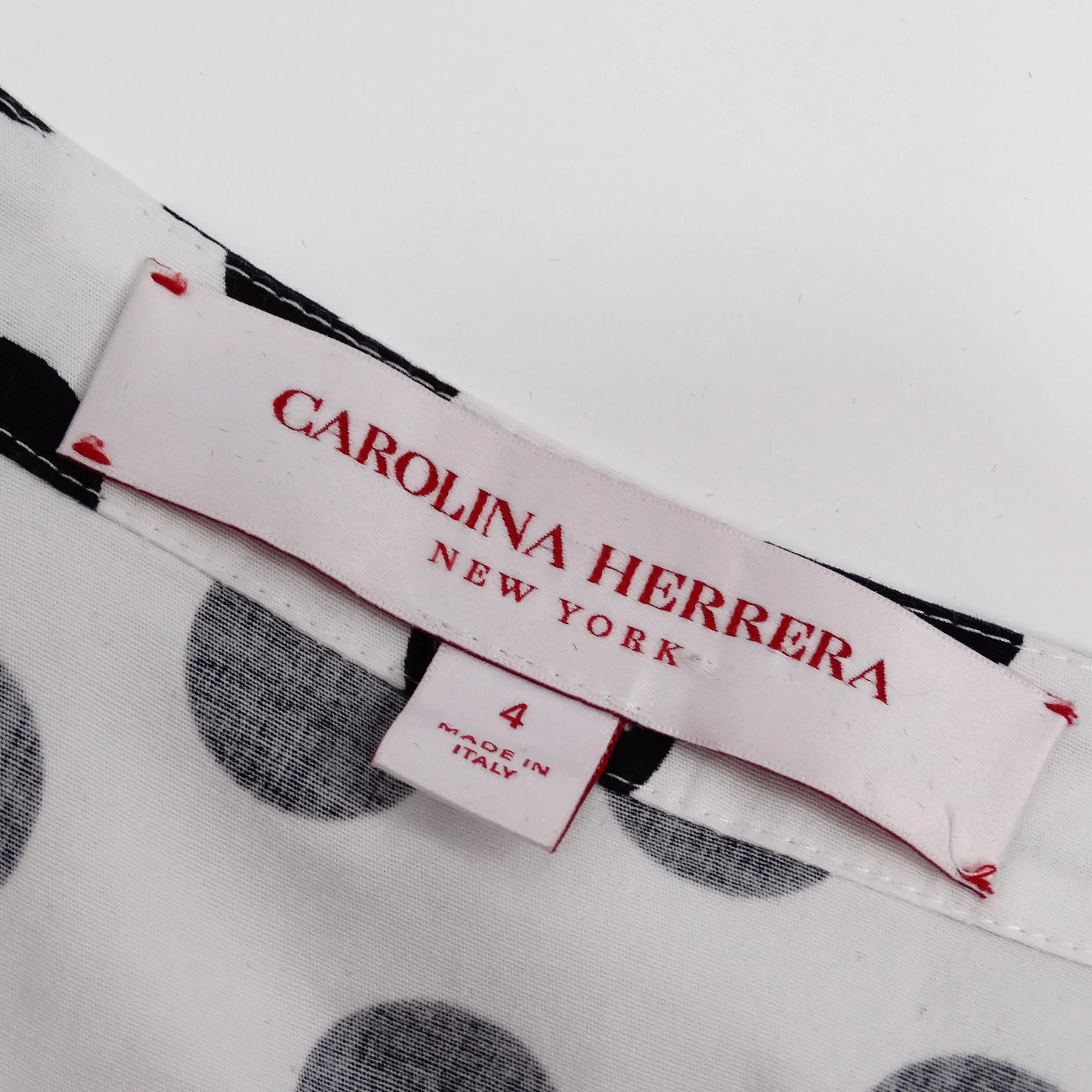 Carolina Herrera Polka Dot Blouse