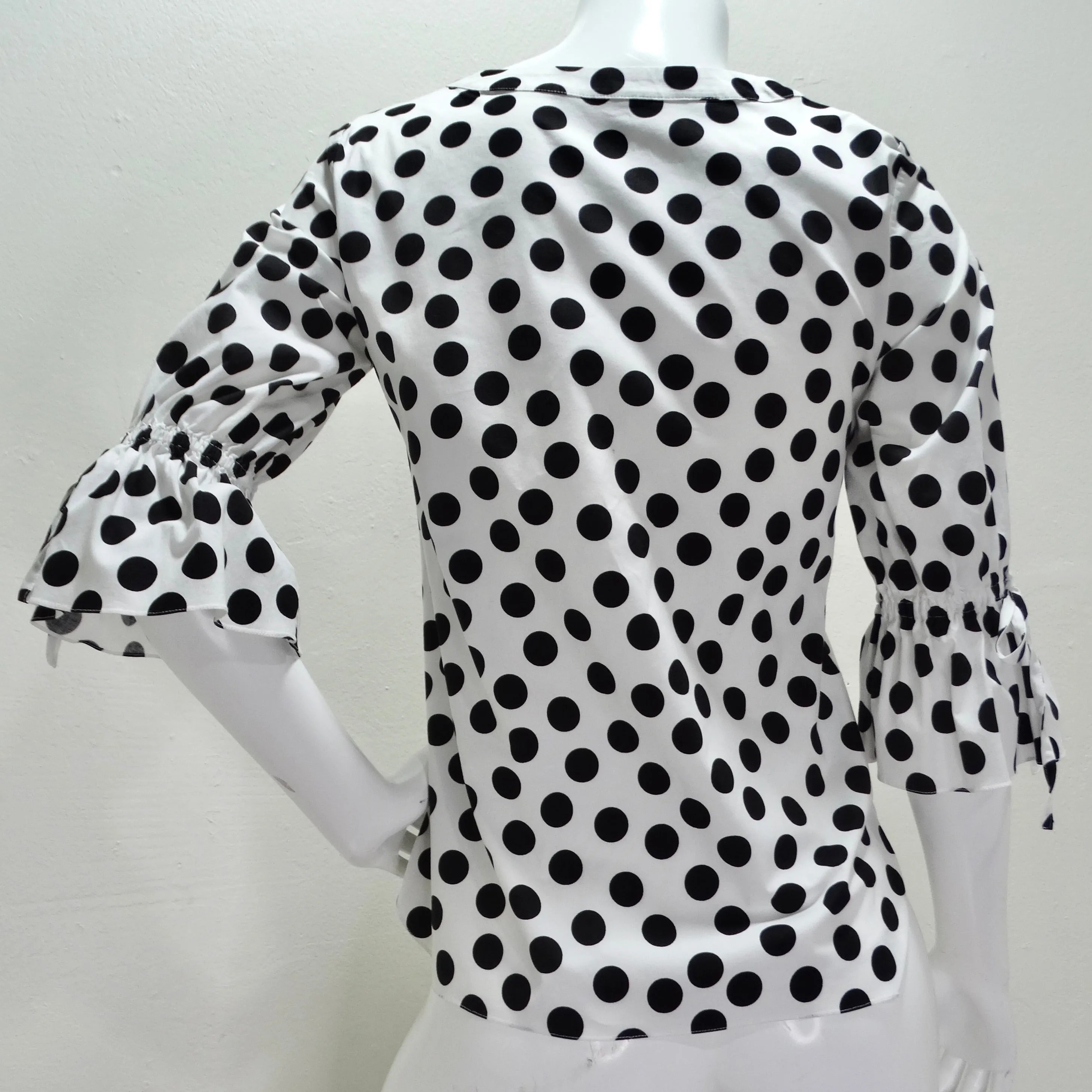 Carolina Herrera Polka Dot Blouse