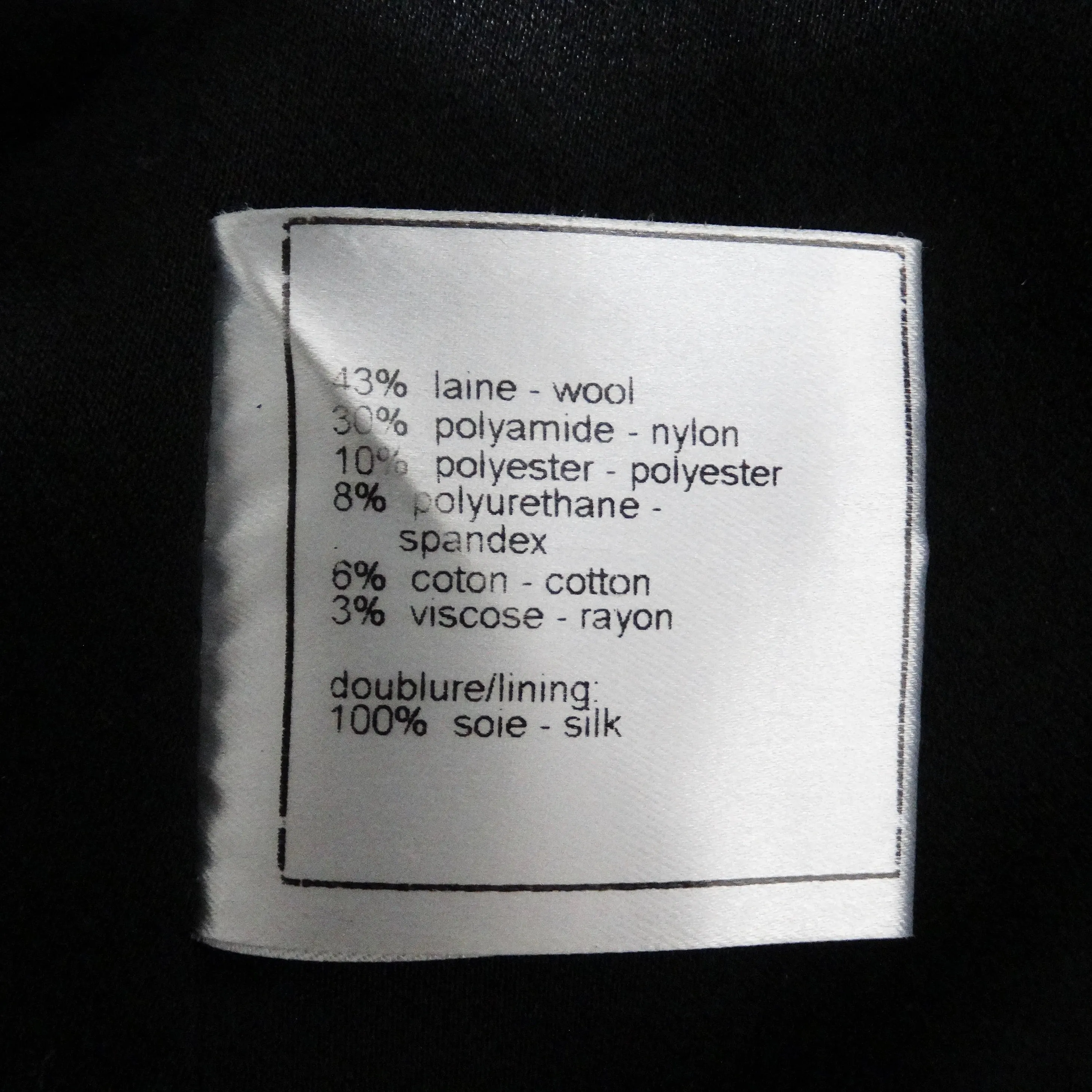Chanel Vintage Black Tweed Blazer