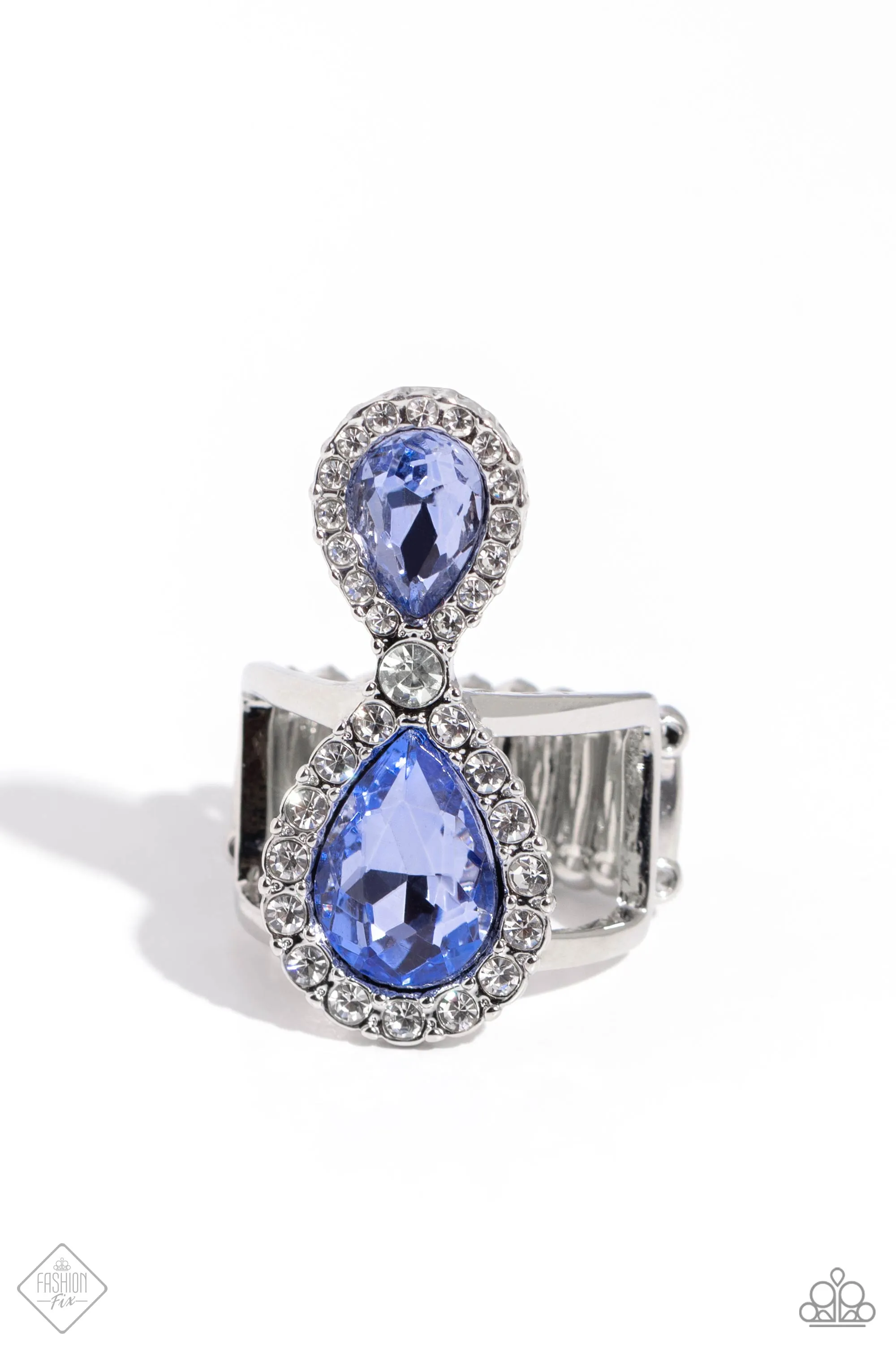 Elegance Personified - Blue Stone Necklace Set