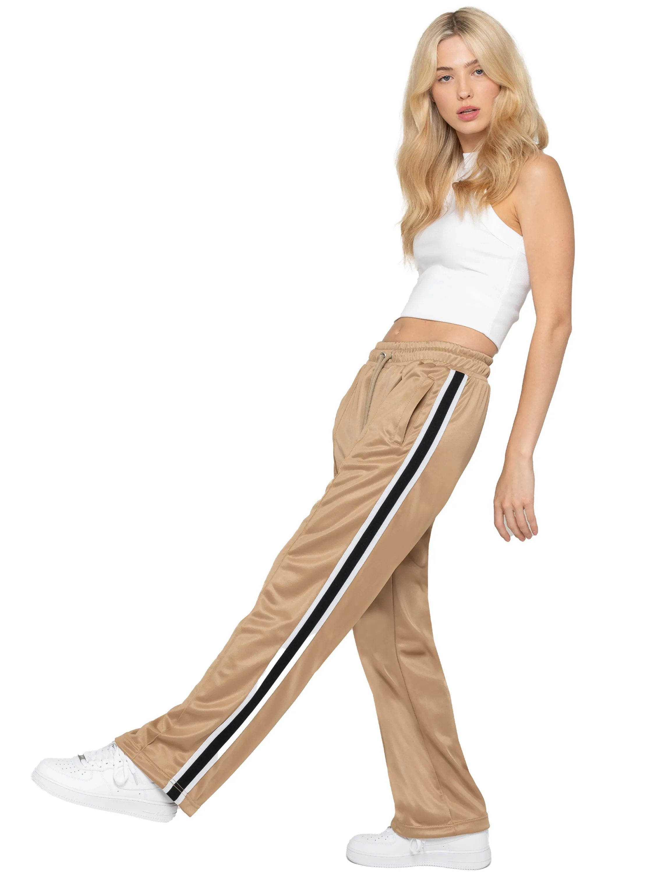 Enzo | Womens Striped Trousers
