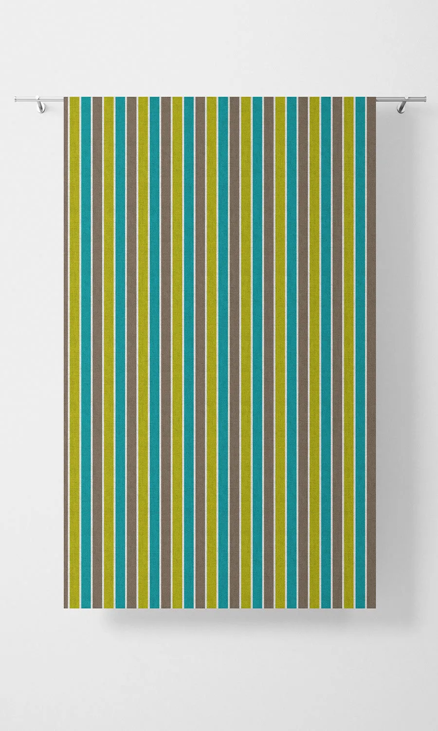 'French Riviera' Custom Striped Window Shades (Blue/ Green)