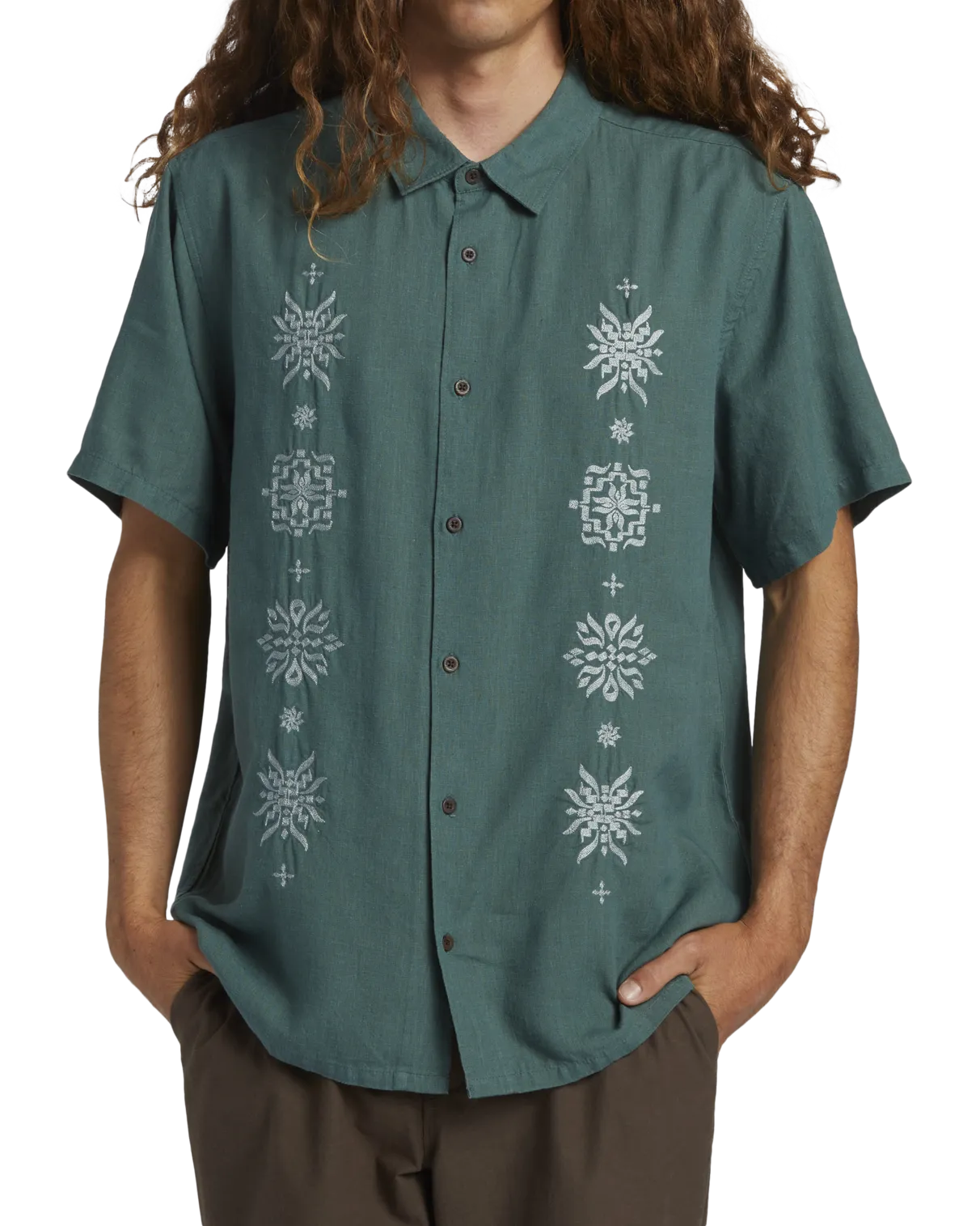 Frequency Shirt in Marine Green
