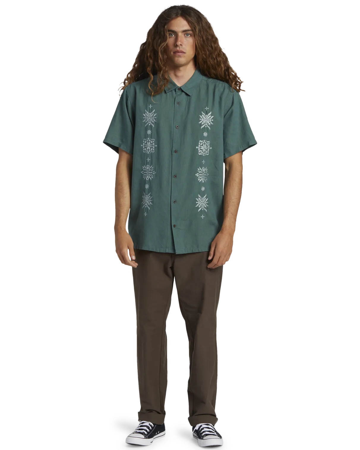 Frequency Shirt in Marine Green
