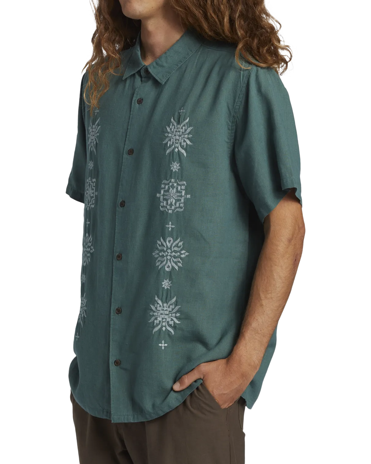 Frequency Shirt in Marine Green