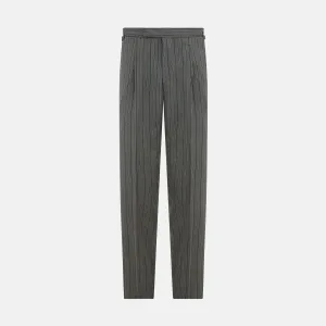 Grey Multi Pinstripe Morning Dress Trousers