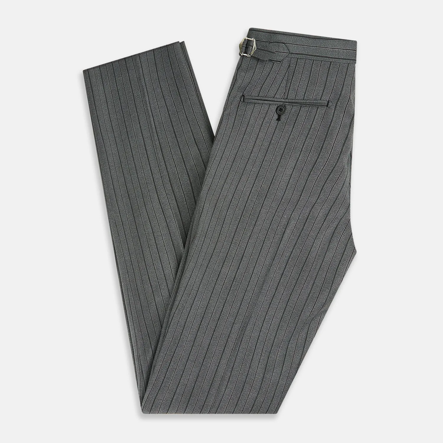 Grey Multi Pinstripe Morning Dress Trousers