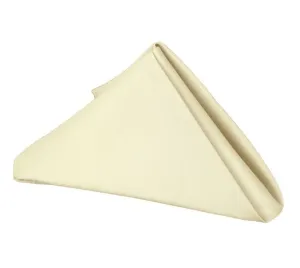Ivory - 17 x 17 Inch Polyester Napkins ( 5 Pieces )