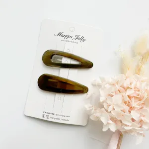 Large classic autumn snaps - Seaweed green