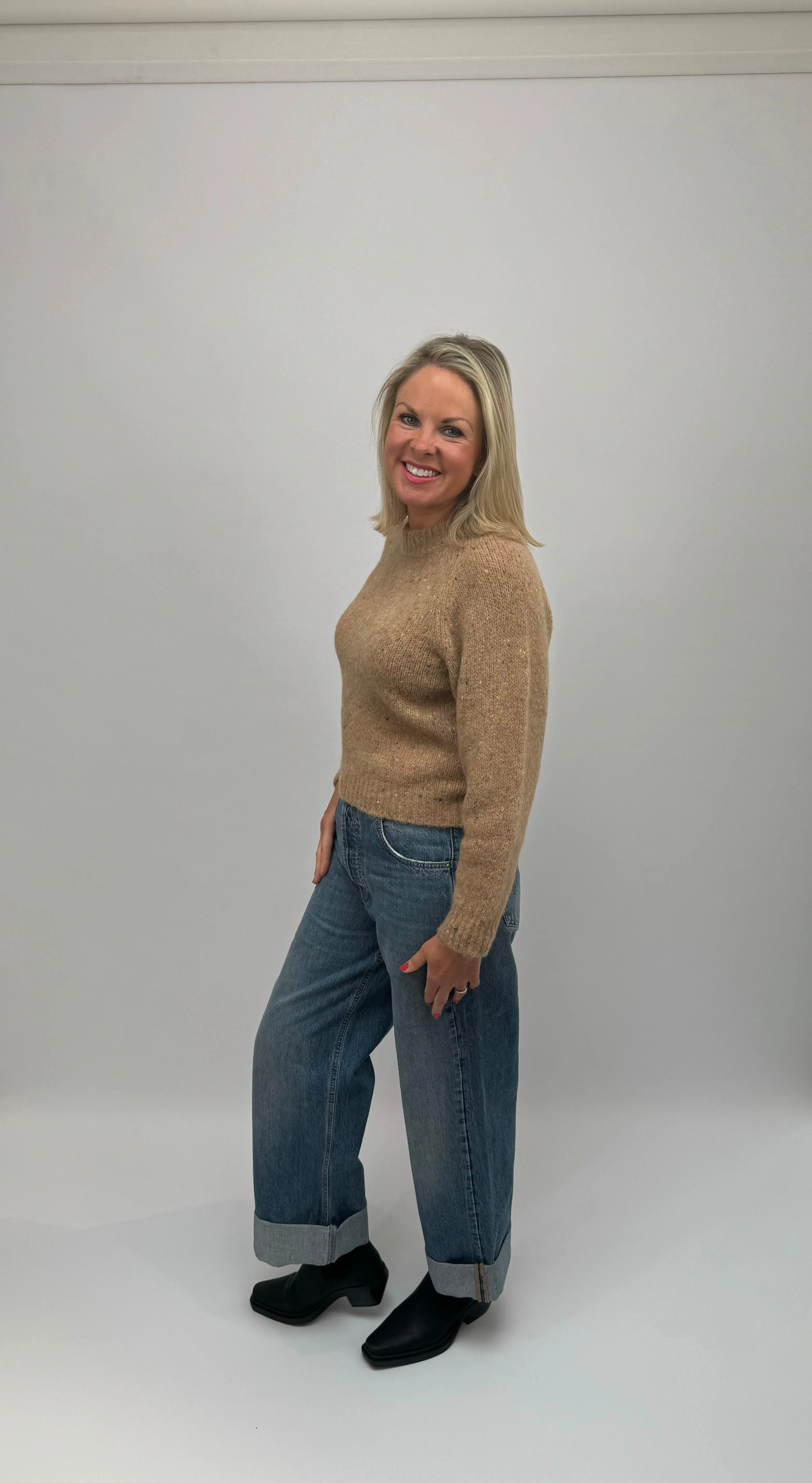 MARELLA Turn Up Wide Jeans