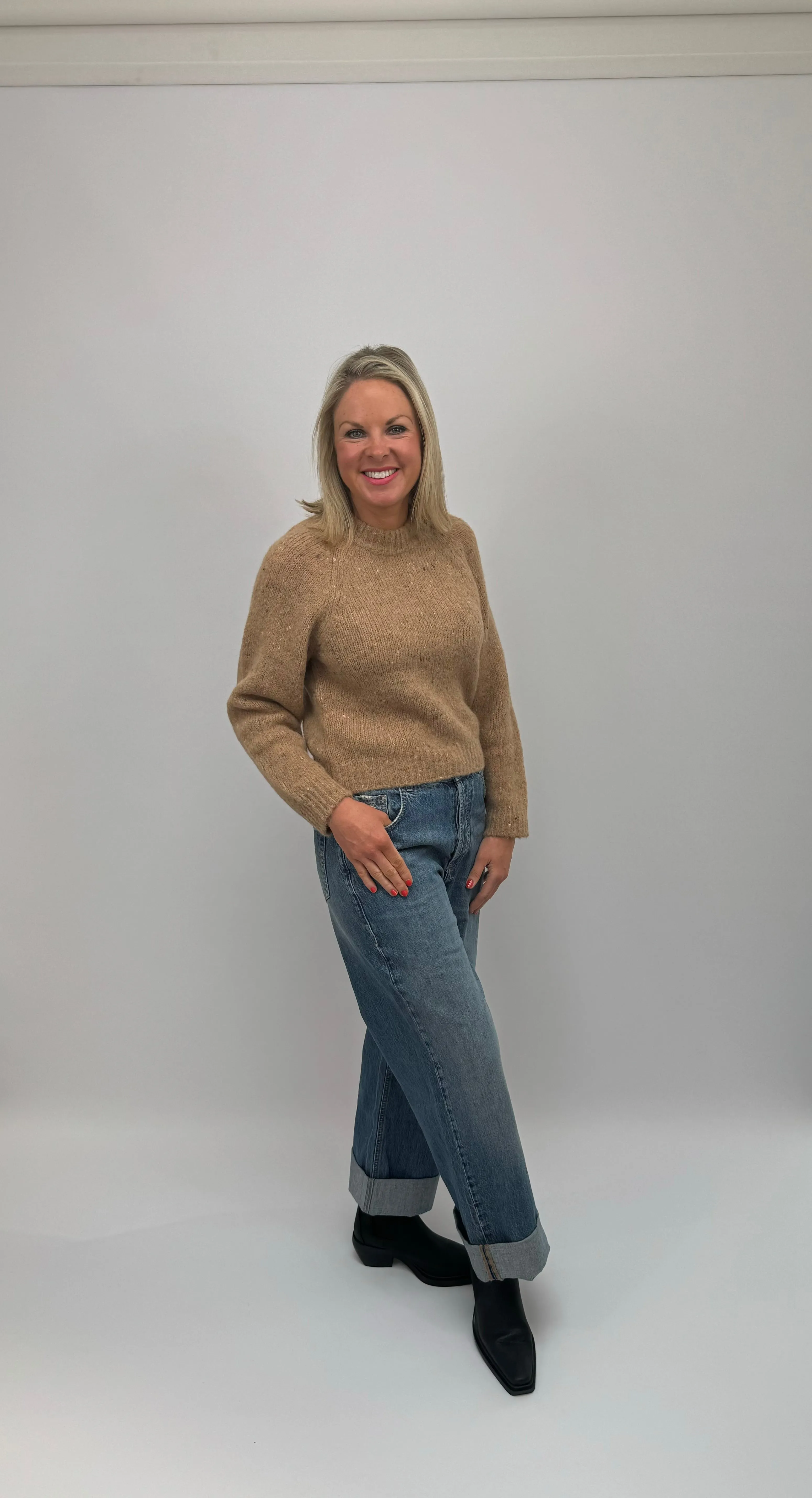 MARELLA Turn Up Wide Jeans