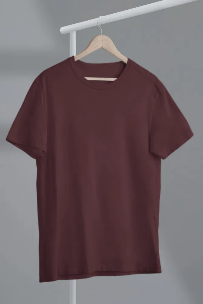 Maroon Oversized T-shirt for women