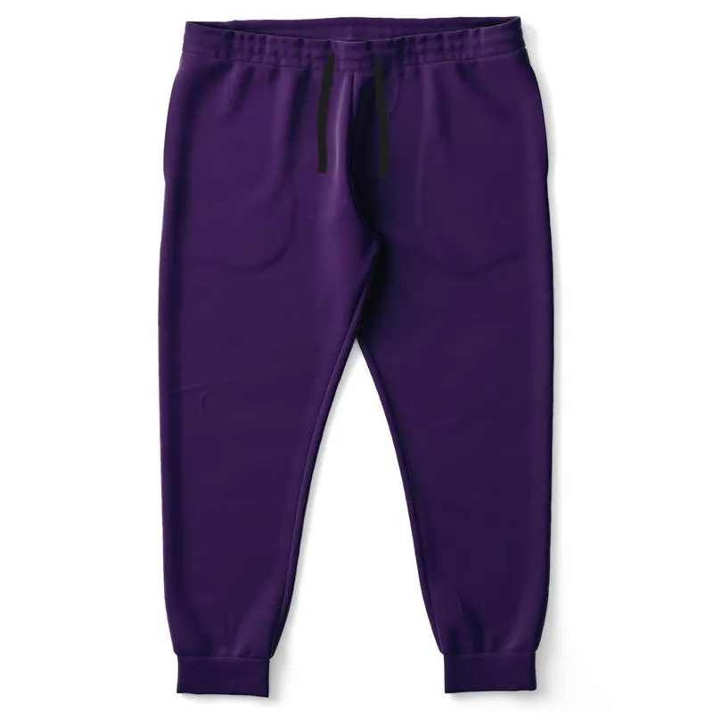 Medium Dark Violet Joggers | Unisex | with PLUS sizes | Medium Dark Pure Violet | C75M100Y0K60
