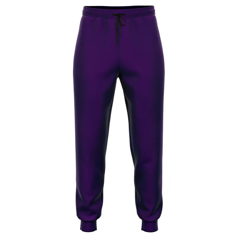 Medium Dark Violet Joggers | Unisex | with PLUS sizes | Medium Dark Pure Violet | C75M100Y0K60