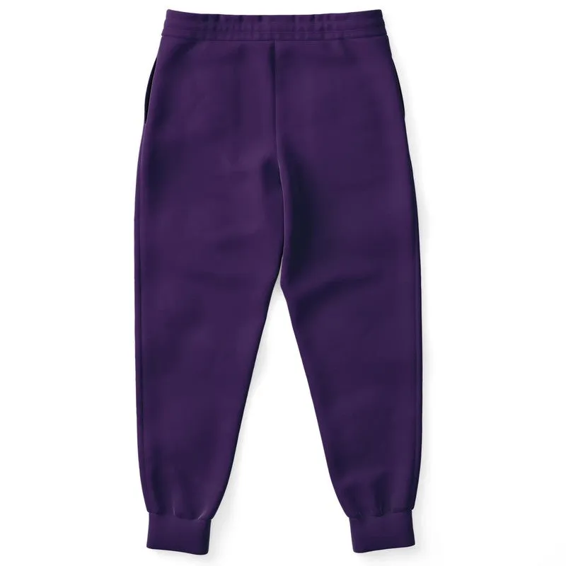 Medium Dark Violet Joggers | Unisex | with PLUS sizes | Medium Dark Pure Violet | C75M100Y0K60