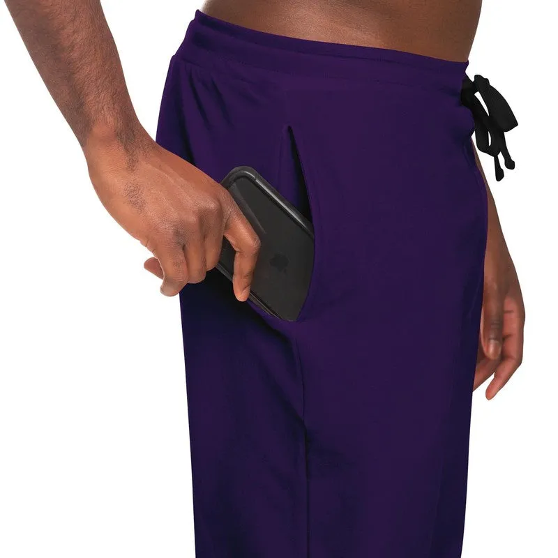 Medium Dark Violet Joggers | Unisex | with PLUS sizes | Medium Dark Pure Violet | C75M100Y0K60