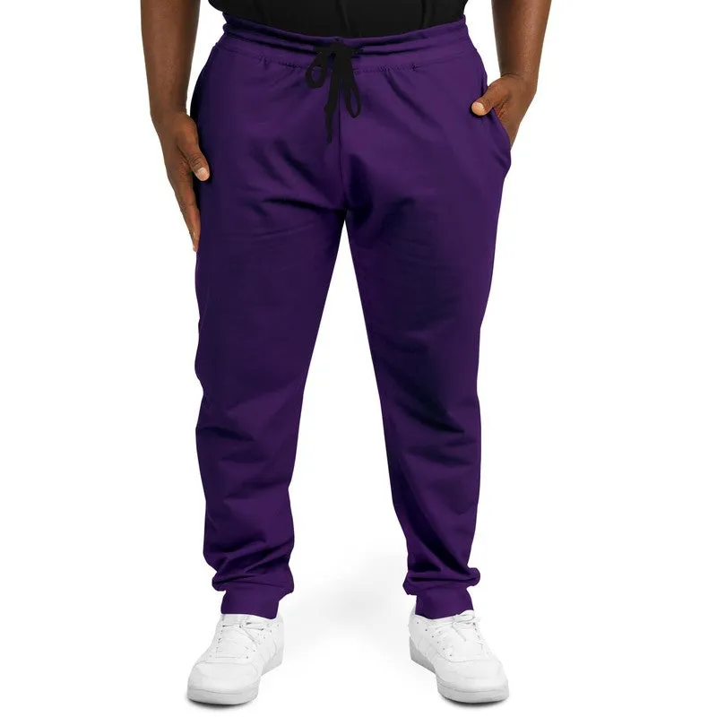 Medium Dark Violet Joggers | Unisex | with PLUS sizes | Medium Dark Pure Violet | C75M100Y0K60