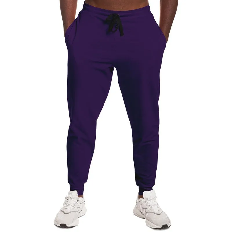 Medium Dark Violet Joggers | Unisex | with PLUS sizes | Medium Dark Pure Violet | C75M100Y0K60