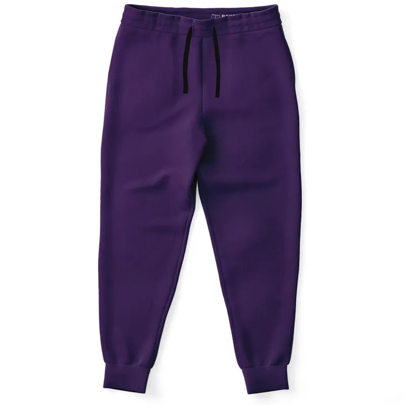 Medium Dark Violet Joggers | Unisex | with PLUS sizes | Medium Dark Pure Violet | C75M100Y0K60