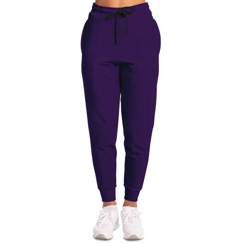 Medium Dark Violet Joggers | Unisex | with PLUS sizes | Medium Dark Pure Violet | C75M100Y0K60