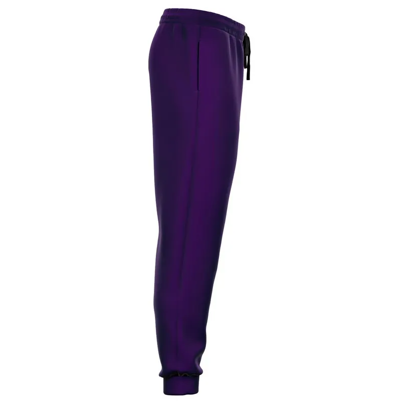 Medium Dark Violet Joggers | Unisex | with PLUS sizes | Medium Dark Pure Violet | C75M100Y0K60