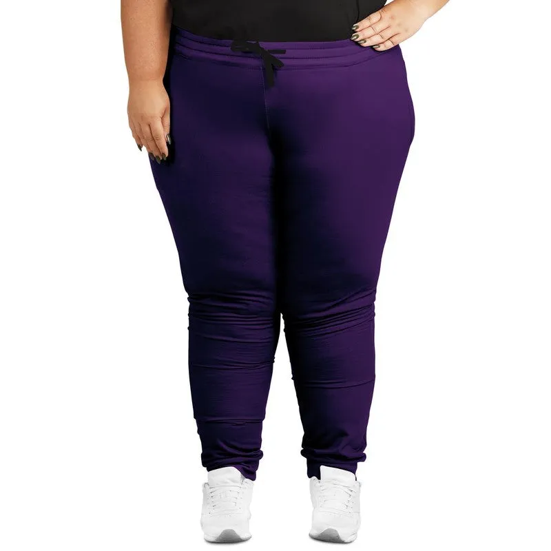 Medium Dark Violet Joggers | Unisex | with PLUS sizes | Medium Dark Pure Violet | C75M100Y0K60