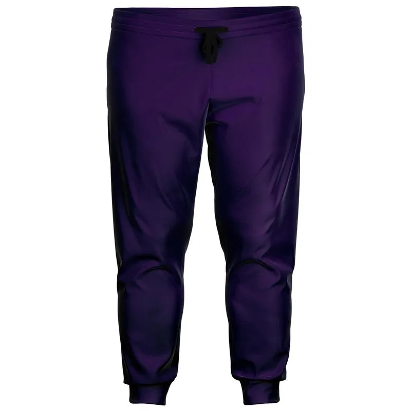 Medium Dark Violet Joggers | Unisex | with PLUS sizes | Medium Dark Pure Violet | C75M100Y0K60