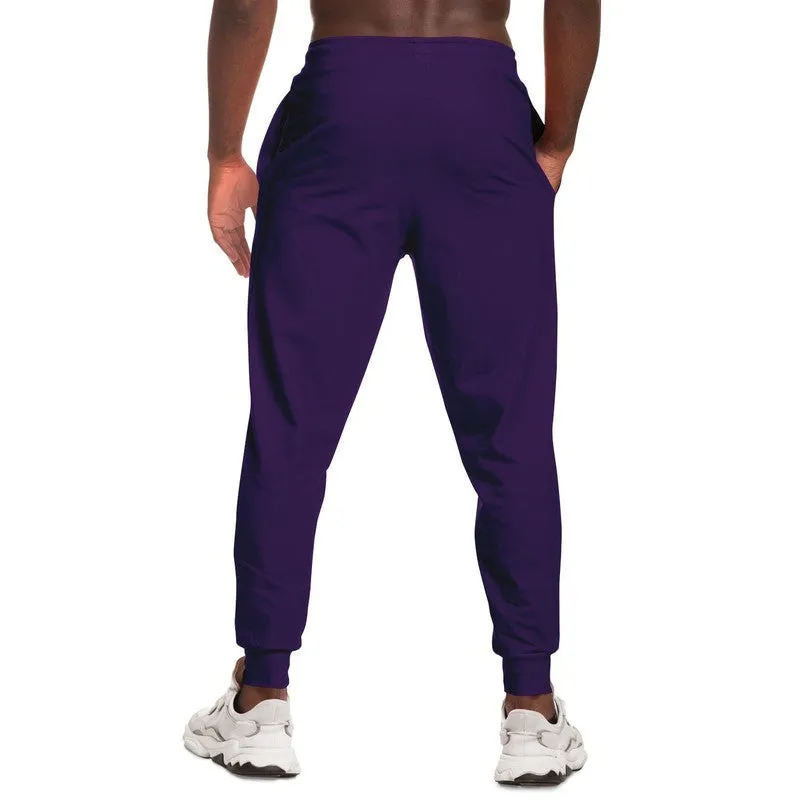 Medium Dark Violet Joggers | Unisex | with PLUS sizes | Medium Dark Pure Violet | C75M100Y0K60