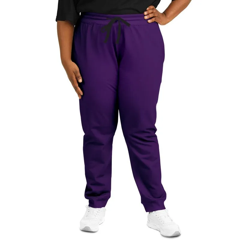 Medium Dark Violet Joggers | Unisex | with PLUS sizes | Medium Dark Pure Violet | C75M100Y0K60