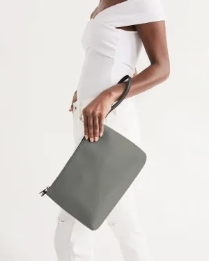Medium Dark Yellow Gray Zip Pouch | Medium Dark Pale Yellow Gray | C0M0Y10K60