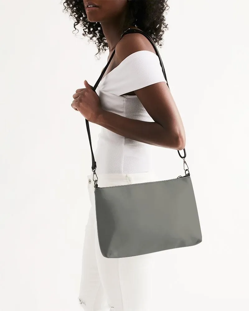 Medium Dark Yellow Gray Zip Pouch | Medium Dark Pale Yellow Gray | C0M0Y10K60