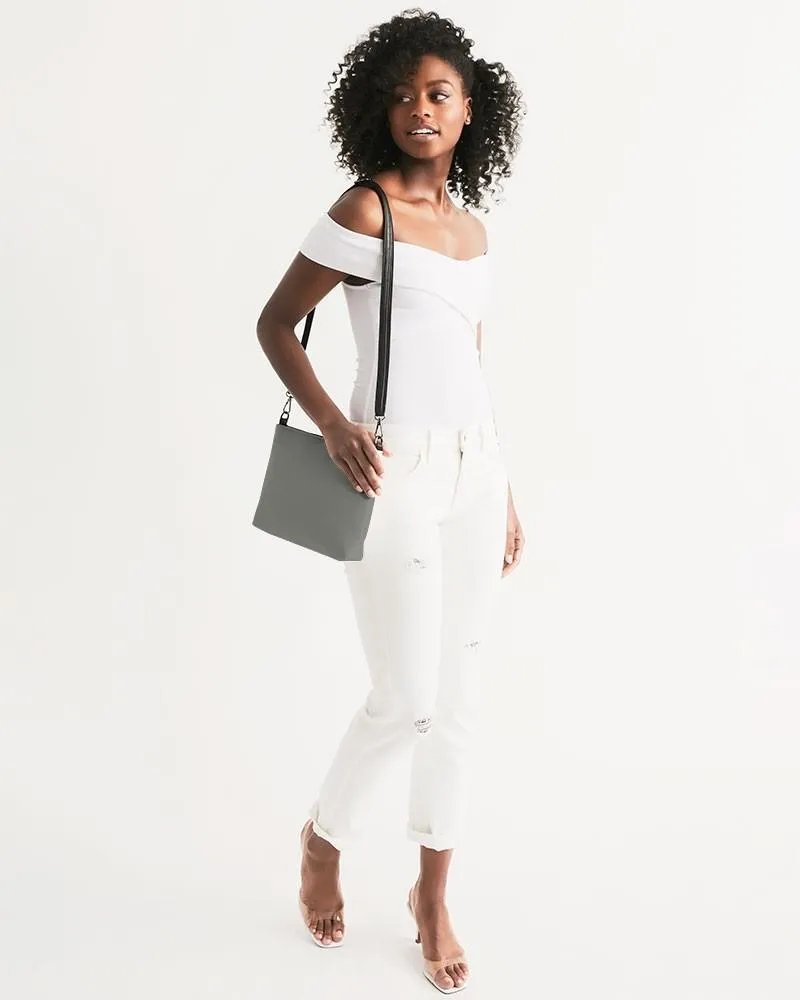 Medium Dark Yellow Gray Zip Pouch | Medium Dark Pale Yellow Gray | C0M0Y10K60