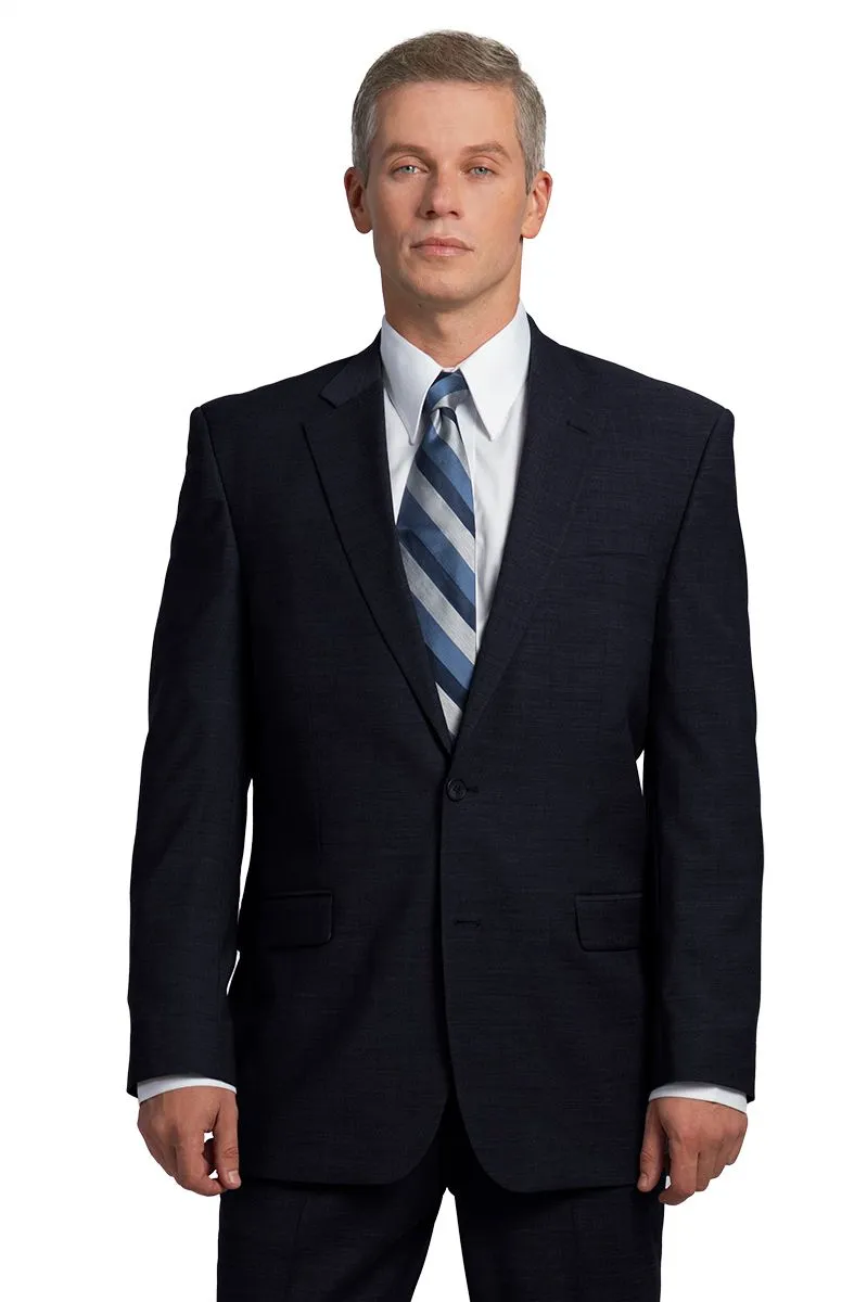 Men's Navy Optiweave Polywool Stretch Blazer