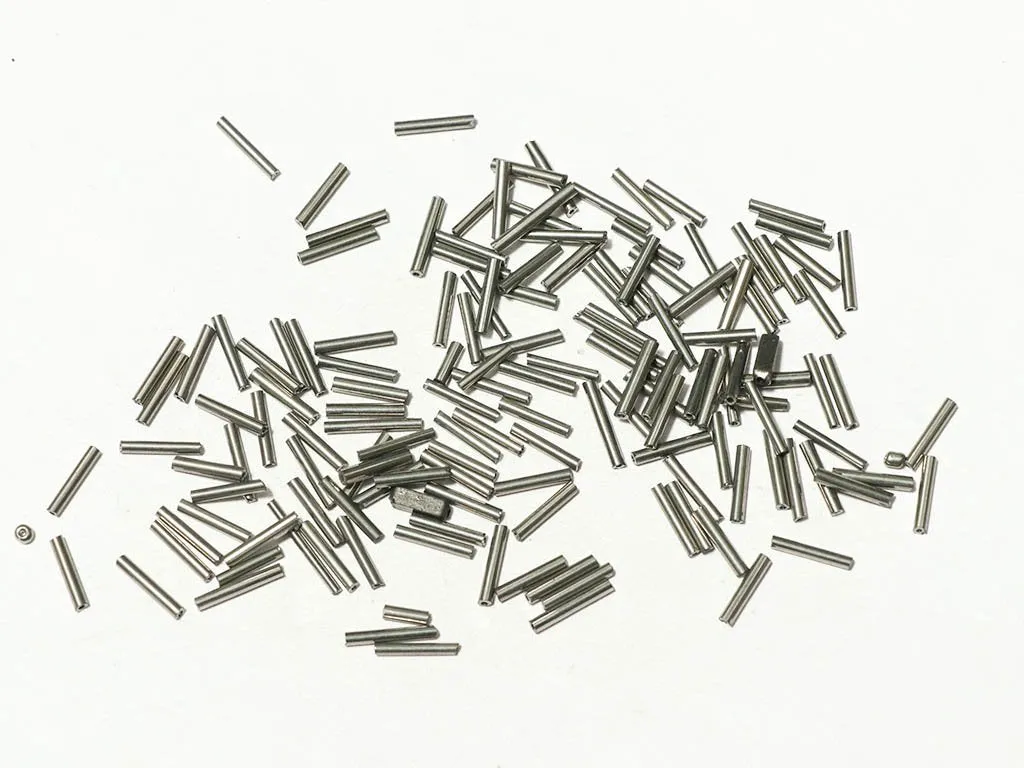Metallic Silver Opaque Pipe / Bugle Glass Seed Beads (Wholesale)