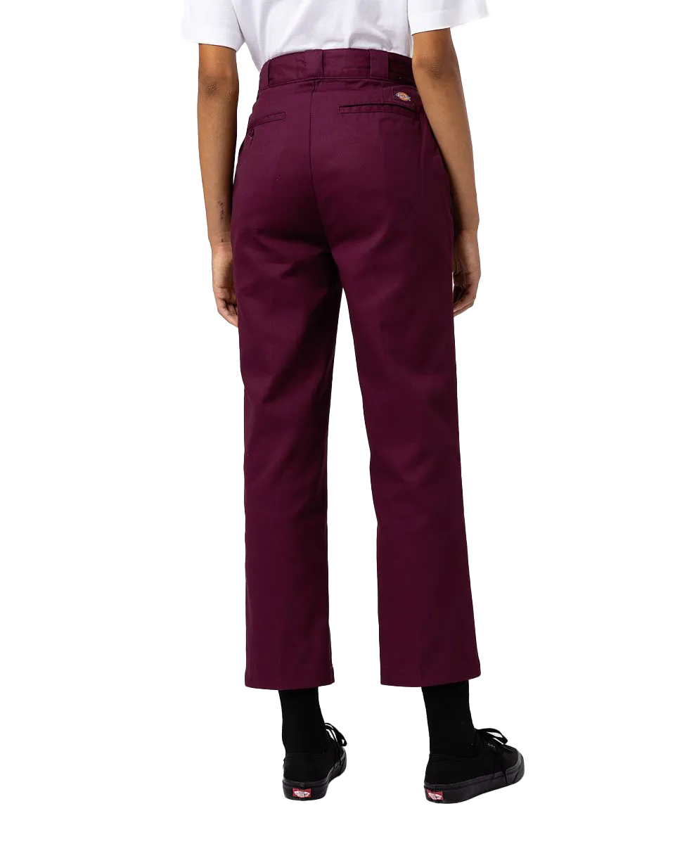 Phoenix Cropped Trousers in Grape Wine