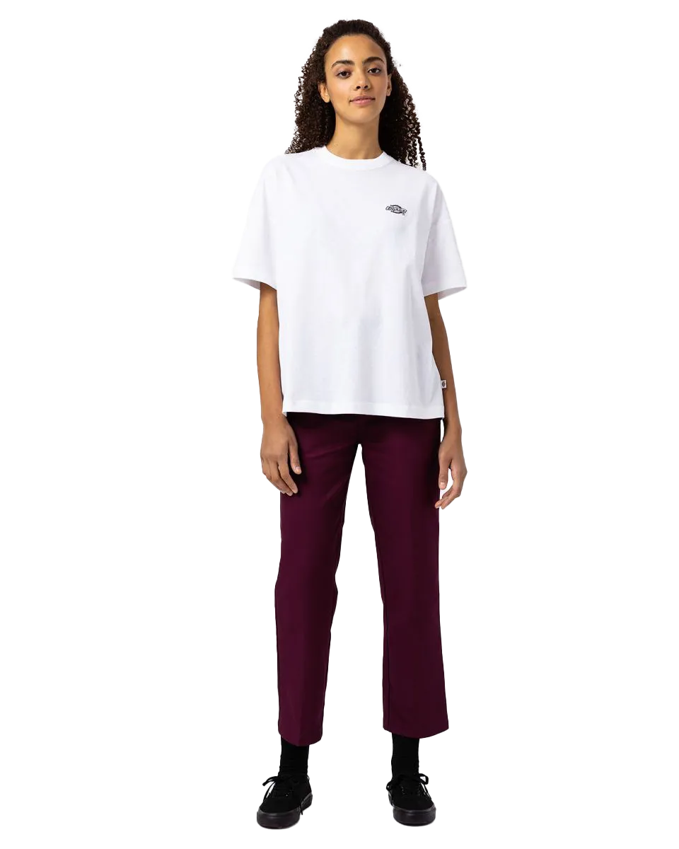 Phoenix Cropped Trousers in Grape Wine