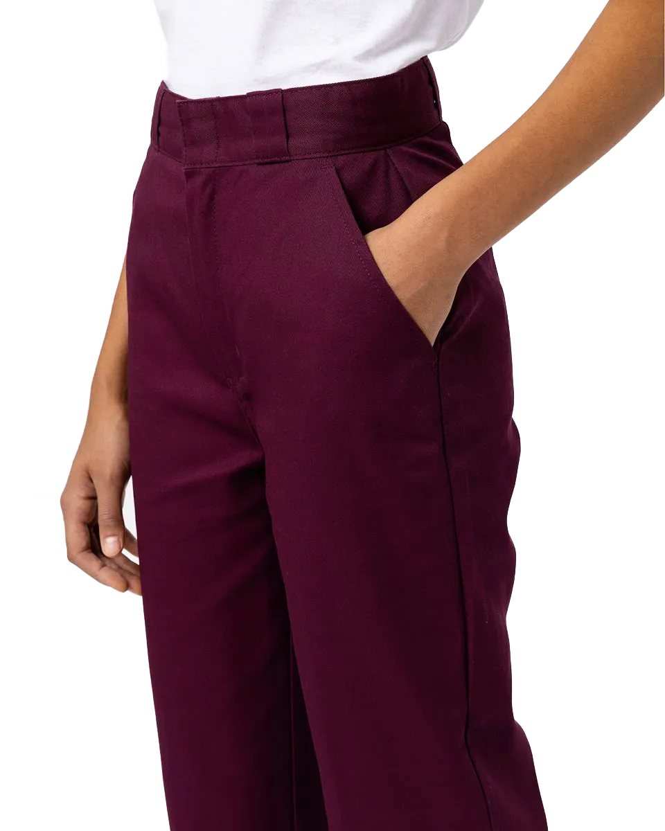 Phoenix Cropped Trousers in Grape Wine