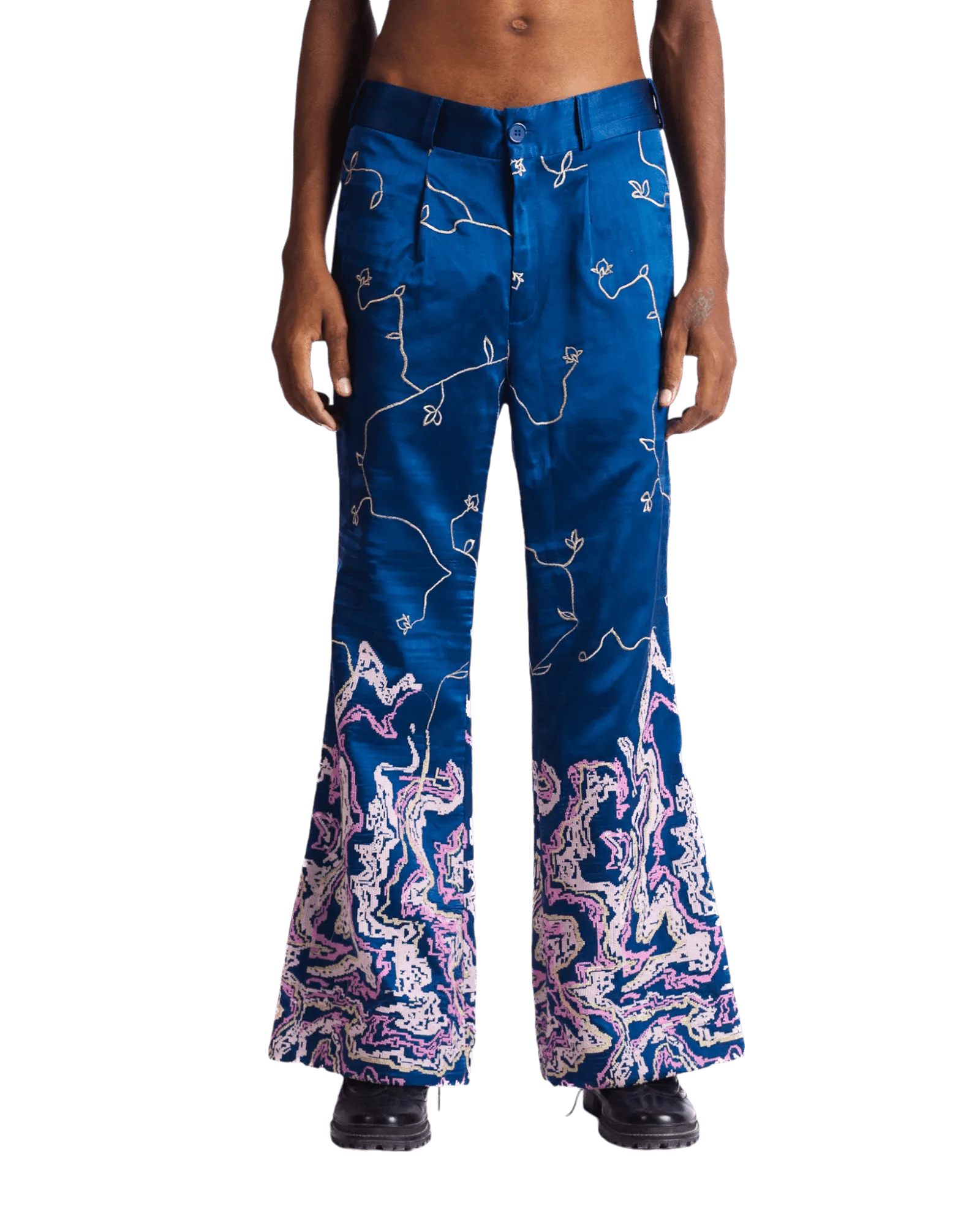 "TILLA" SILK TROUSERS