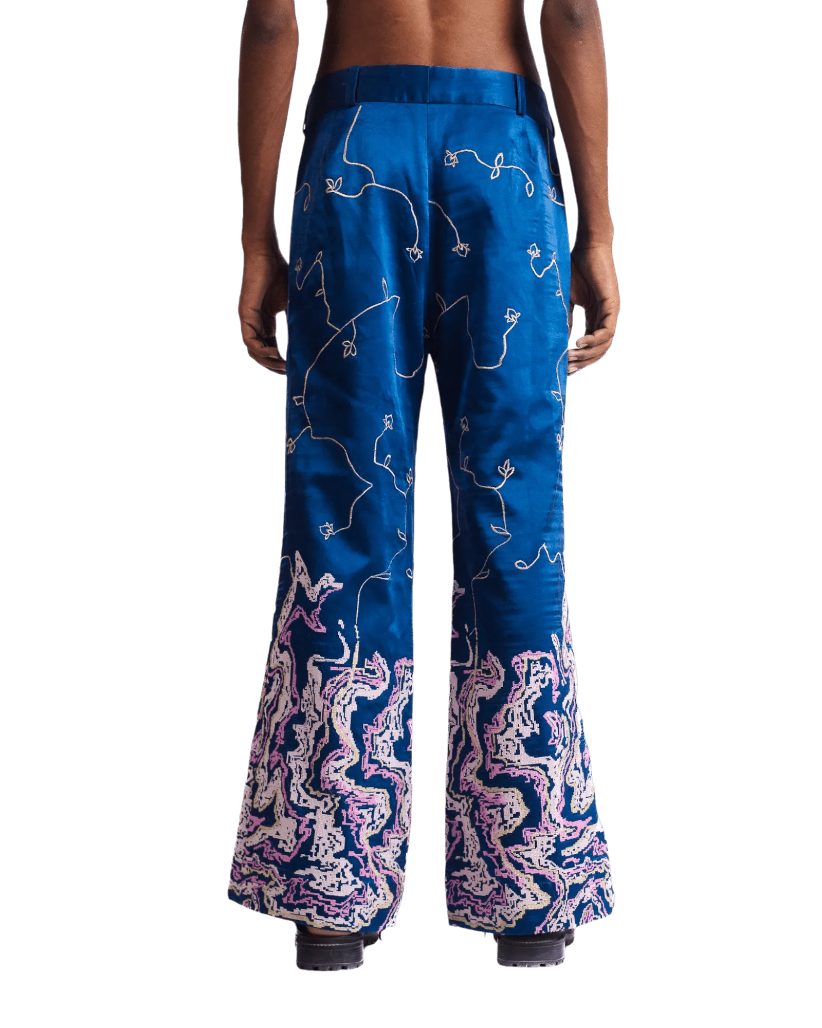 "TILLA" SILK TROUSERS
