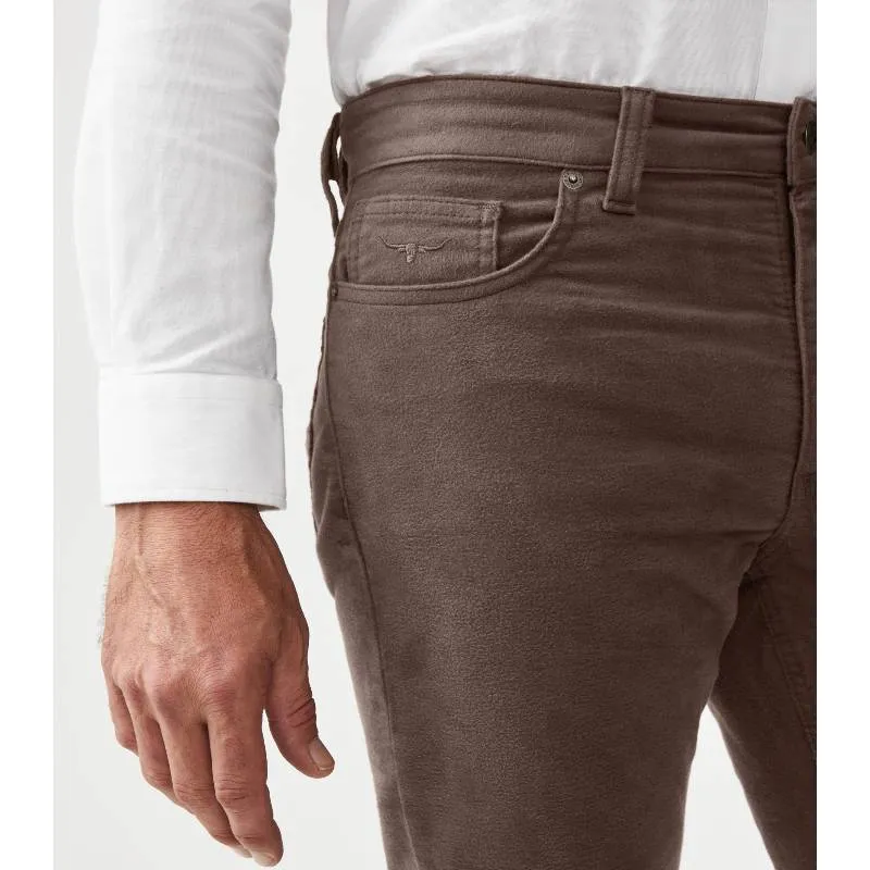 R.M.Williams Ramco Sueded Moleskin Mens Jeans - Taupe