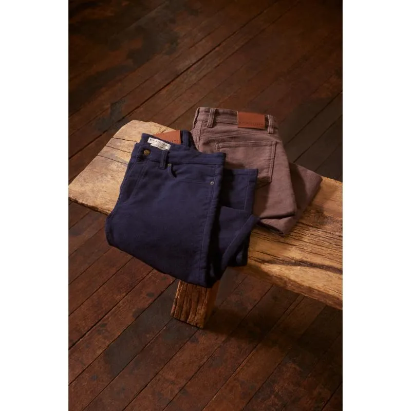 R.M.Williams Ramco Sueded Moleskin Mens Jeans - Taupe