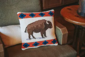 Roaming Bison Pillow